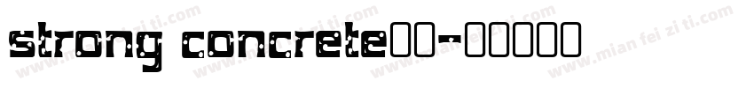 strong concrete字体字体转换